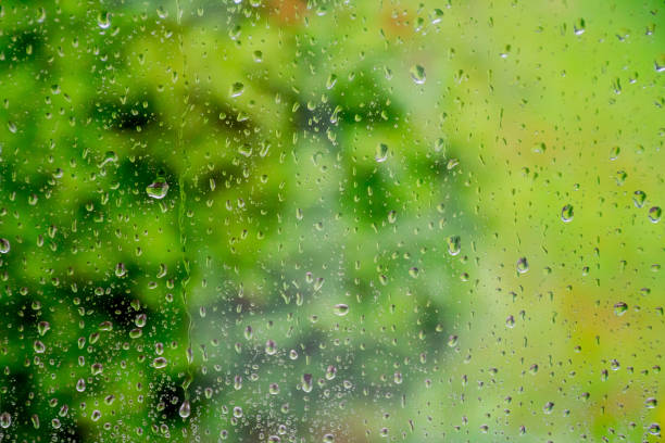 istock Abstract background with raindrop and water droplet on window 976531656