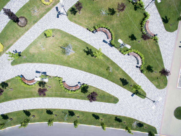 istock city park, square, top view 976534600