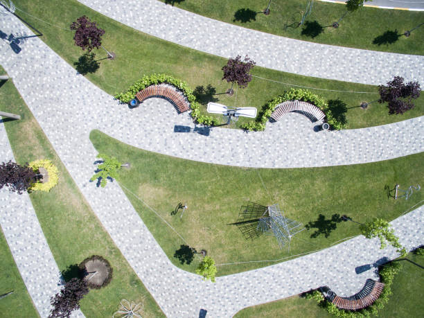 istock city park, square, top view 976534660
