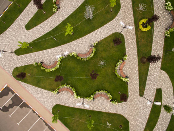istock city park, square, top view 976534664