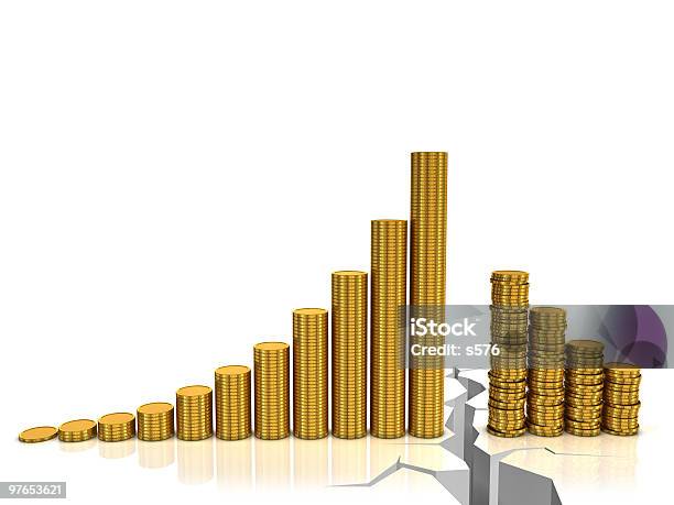 Moneta Wykres - zdjęcia stockowe i więcej obrazów Bankowość - Bankowość, Bankructwo, Bez ludzi