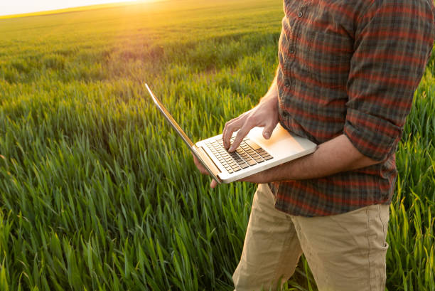 istock Young man using laptop outdoors 976550730