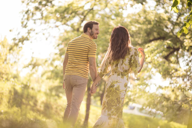 istock Walking trough nature at spring season. 976555046