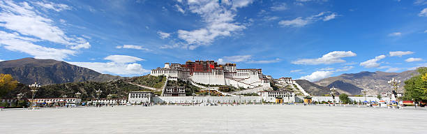 POTALA with blue sky stock photo