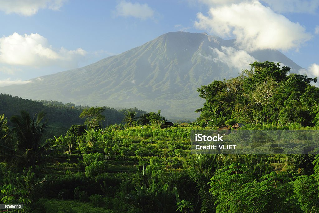 Vulcão Agung em Bali - Royalty-free Agricultura Foto de stock