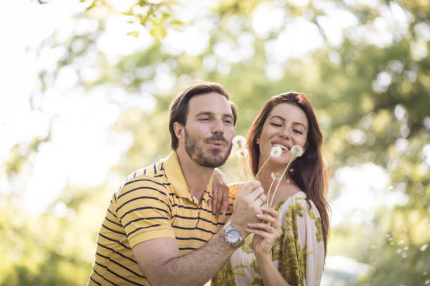 istock Nature is fun, make you relax. Middle age couple. 976563562