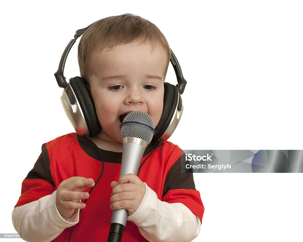 Singing toddler  Boys Stock Photo