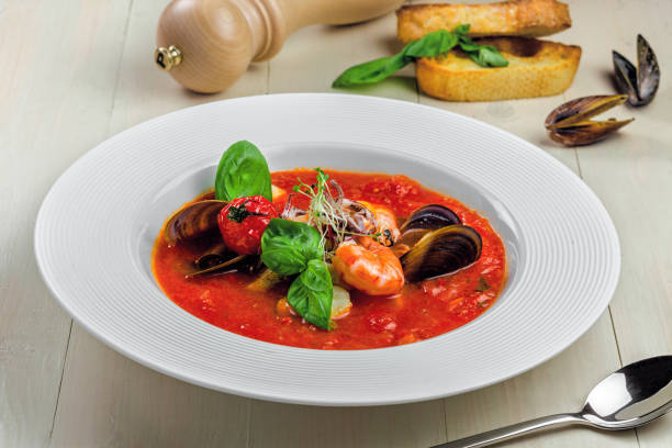 istock Tomato stew with sea food 976585688