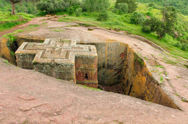 istock Orthodox churches carve in solid rock in Lalibela 976588678