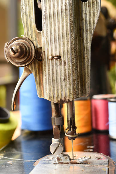 istock Close up of vintage sewing machine 976592124