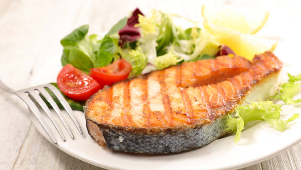 istock grilled salmon steak 976601324