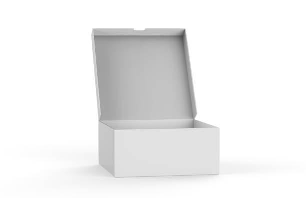 istock Open packing box on isolated white background, 3d illustration 976601638
