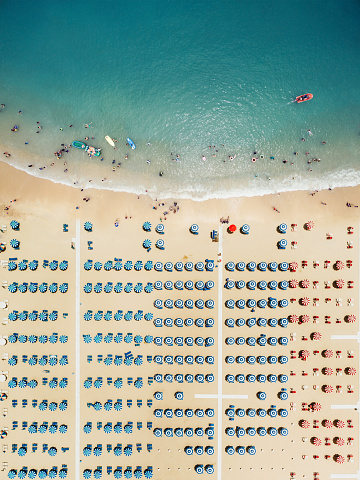 Vista aérea de la playa photo