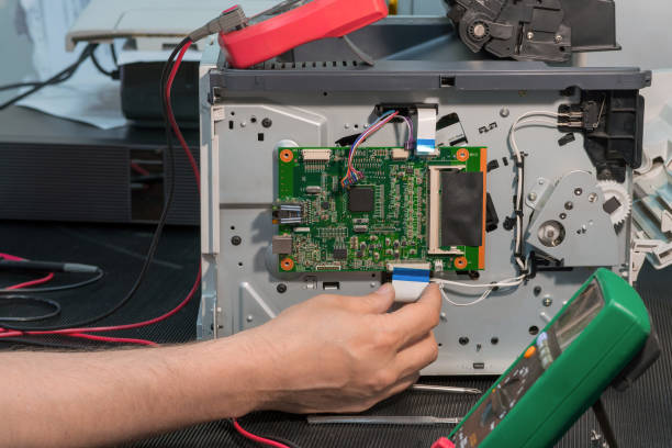 istock Laser printer repair, assembly circuit board 976601804