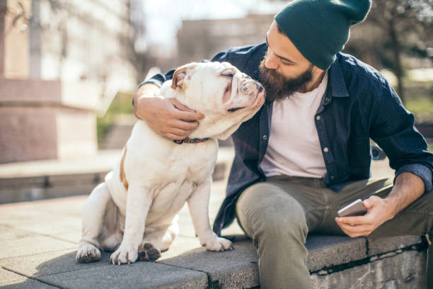 istock Man and dog in the park 976604414