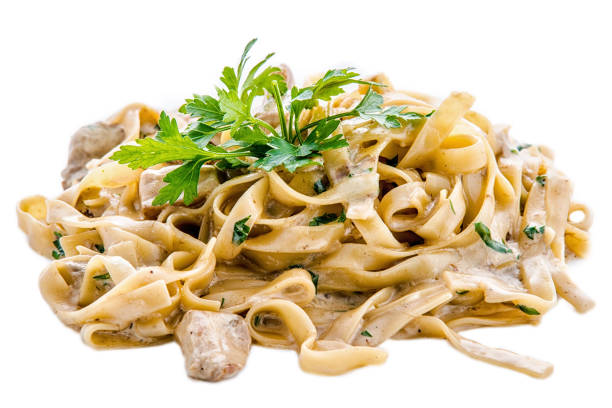 istock Italian pasta with sauce and parmesan chees. 976614926