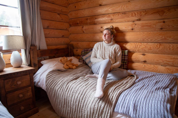istock Relaxing in the Log Cabin 976624382