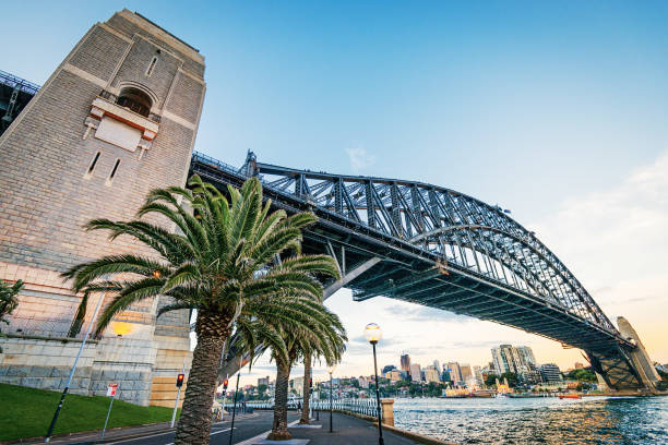 istock Wide angle view on Harbour Bridge in Sydney 976625174