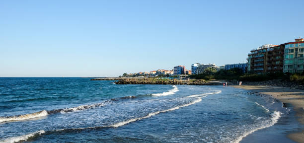 istock Beach and sea in bright sunlight 976637696