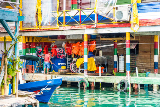 bocas del toro, panamá - bocas del toro - fotografias e filmes do acervo