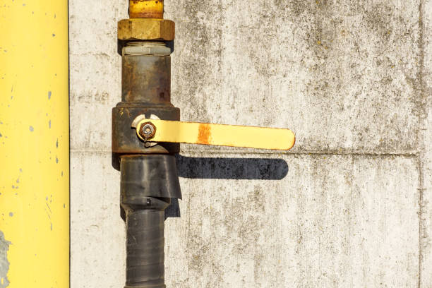 istock Valve on the gas pipe 976656386