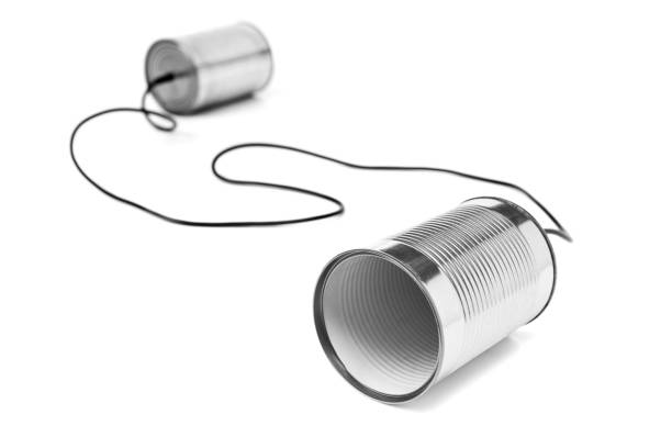 Communication Using Can 300+ Communication Concept With Two Connected Tin Cans Stock Photos ...