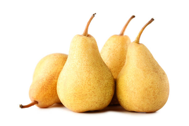 istock Ripe and sweet pears isolated on white 976678944