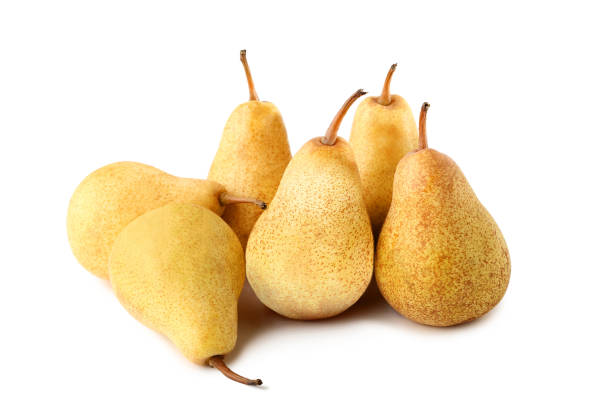 istock Ripe and sweet pears isolated on white 976679908