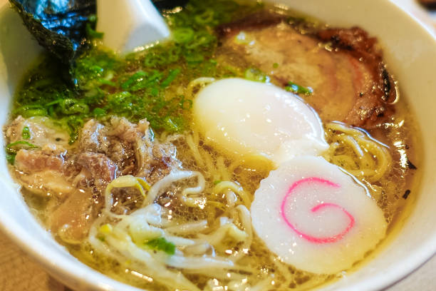 istock Ramen bowl closeup - with toppings and pork 976692814