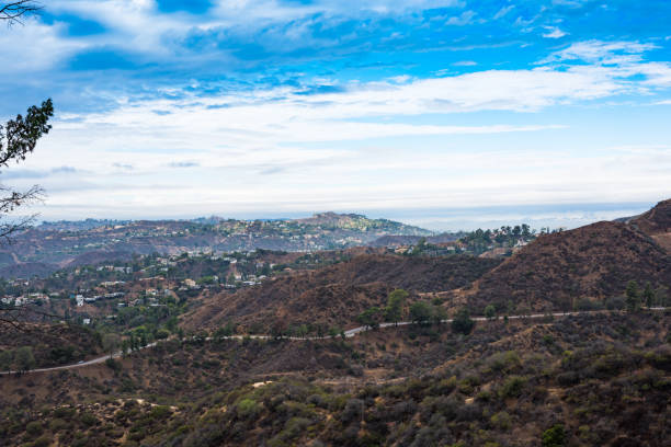 istock Cityscape of Los Angeles under a cloudy sky 976754706