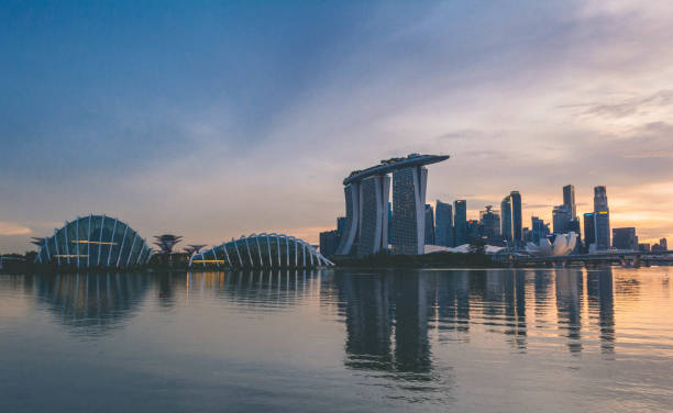 istock Sunset at Singapore Marina Bay 976763270