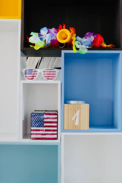 istock Fan stuff in American flag colors 976767972