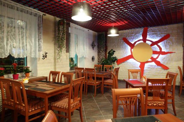 istock european restaurant in bright colors 976781348