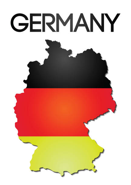 istock national flag color in map of Germany gradient design 976800136