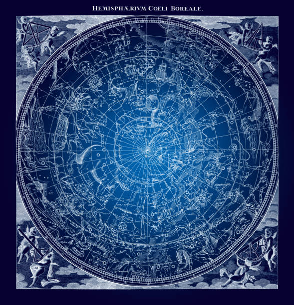青い北方星座イラスト - 星図点のイラスト素材／クリップアート素材／マンガ素材／アイコン素材