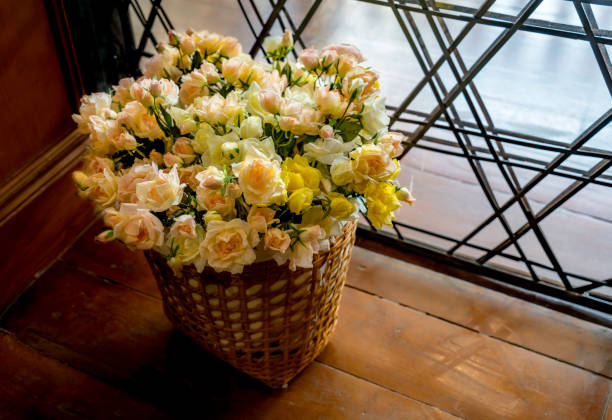 istock Flowers in basket 976810532
