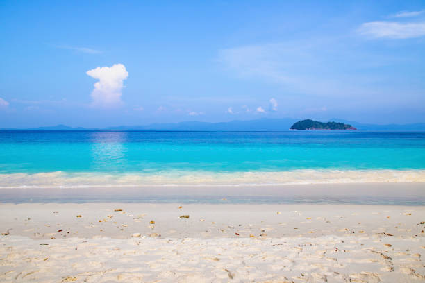 istock Beautiful beach and tropical sea with clear sky 976838398