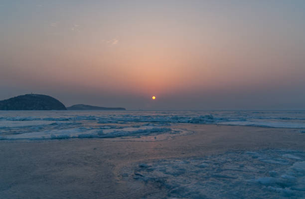 istock Sunset above iced sea 976842964