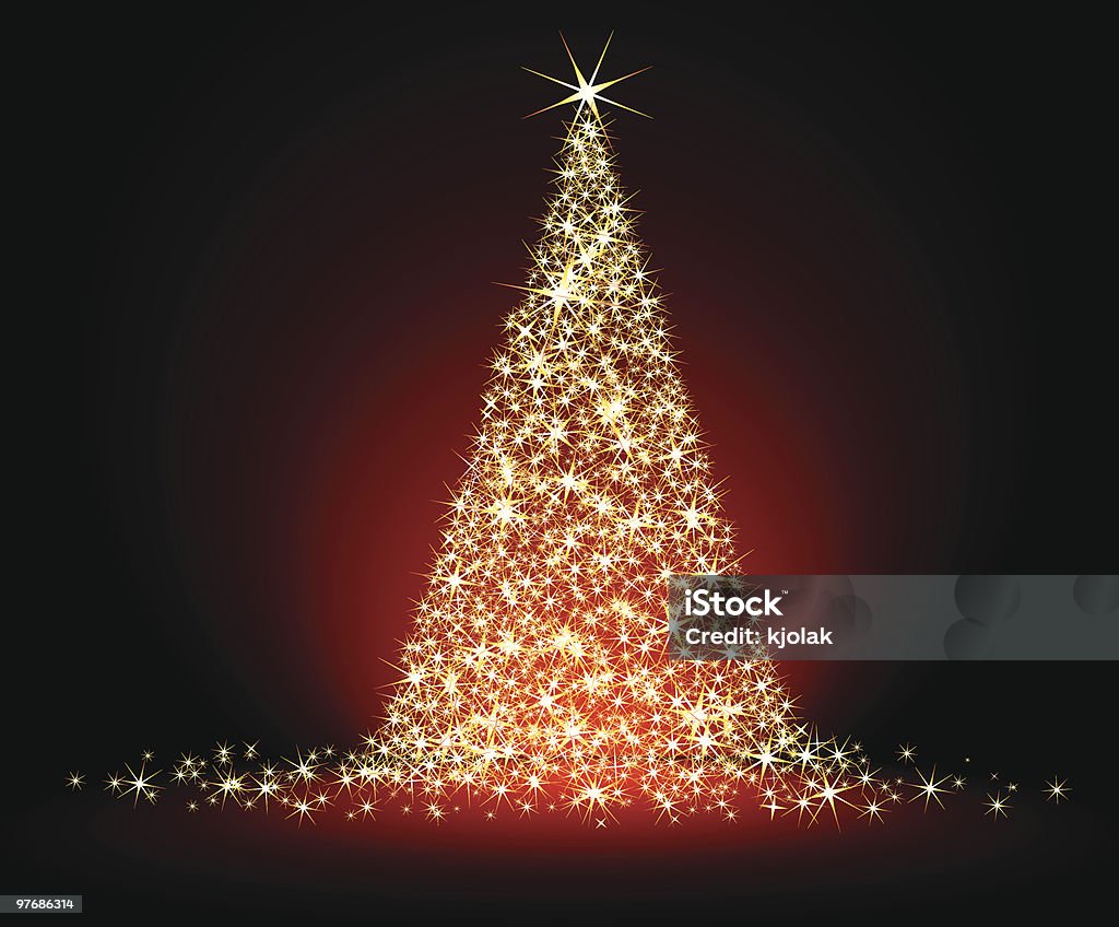 Sapin de Noël - clipart vectoriel de Abstrait libre de droits