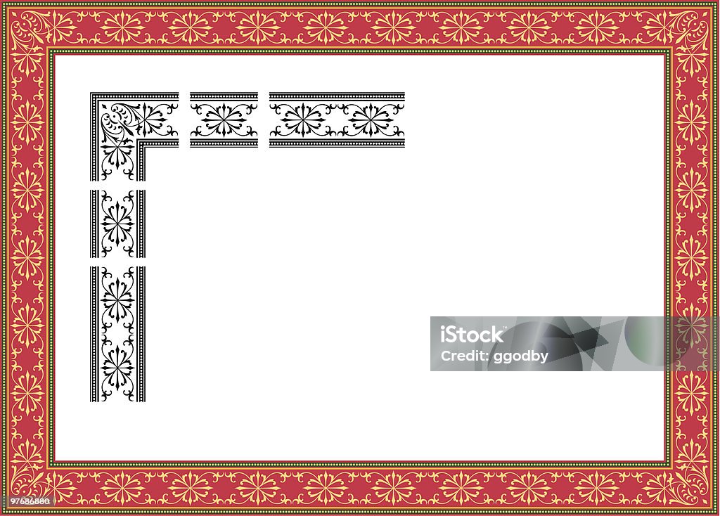 M Boder Frame Borderframe Design Stock Illustration - Download Image Now - Angle ...