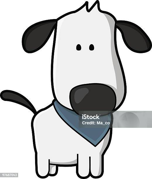 Süßer Hund Mit Neckcloth Stock Vektor Art und mehr Bilder von Comic - Kunstwerk - Comic - Kunstwerk, Farbbild, Freisteller – Neutraler Hintergrund