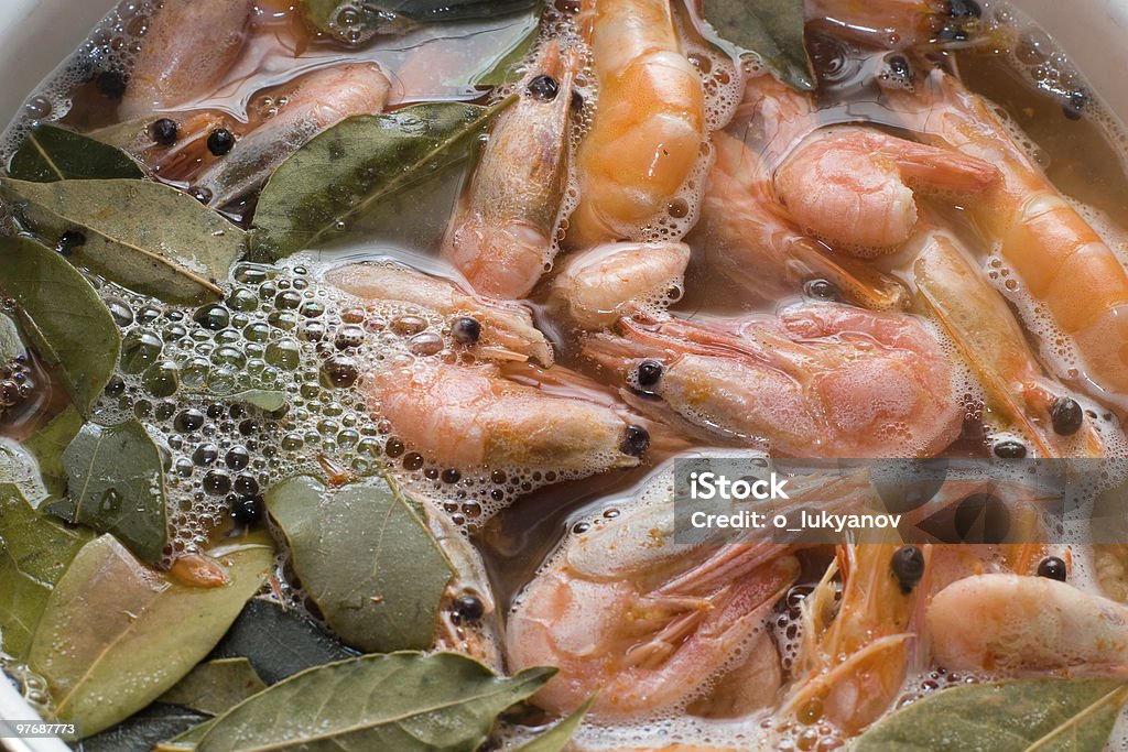 Shrimps & spices  Appetizer Stock Photo