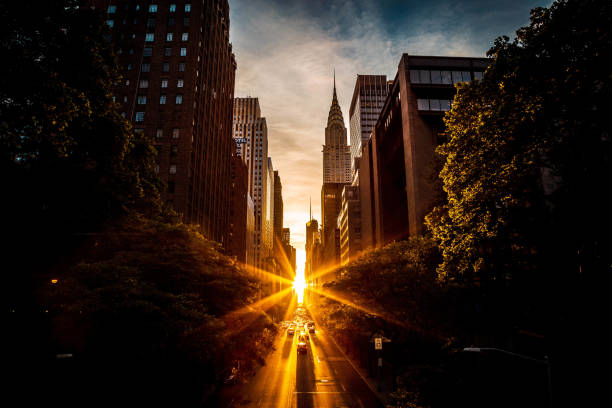 istock Manhattanhenge sunset in Manhattan 976881732