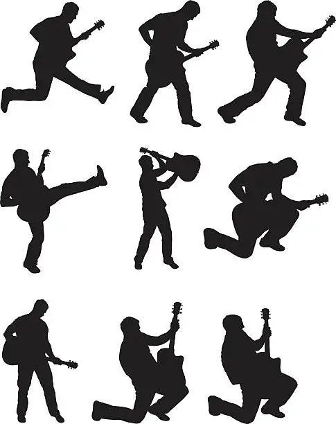Vector illustration of Awesome rock stars