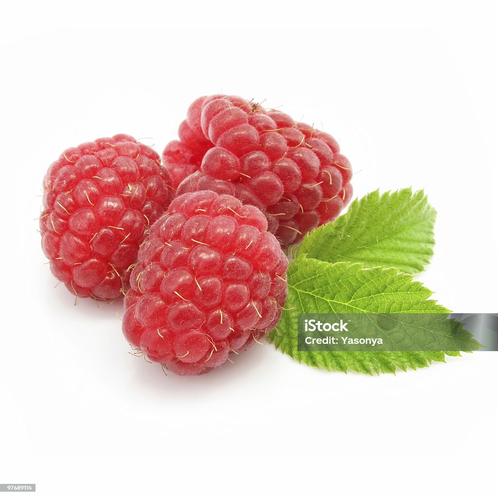 Isolato rosso frutta lampone - Foto stock royalty-free di Alimentazione sana