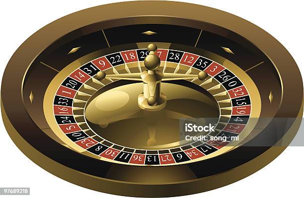 Roulette Stock Illustration - Download Image Now - Roulette Wheel, Roulette, Black Color