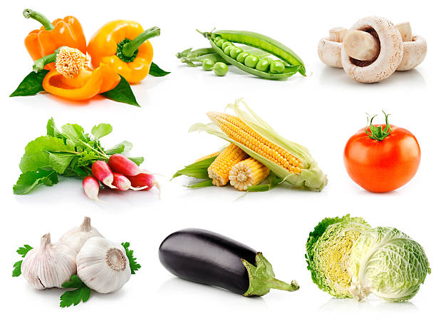 istock A set of fresh vegetables with green leaves 97690078