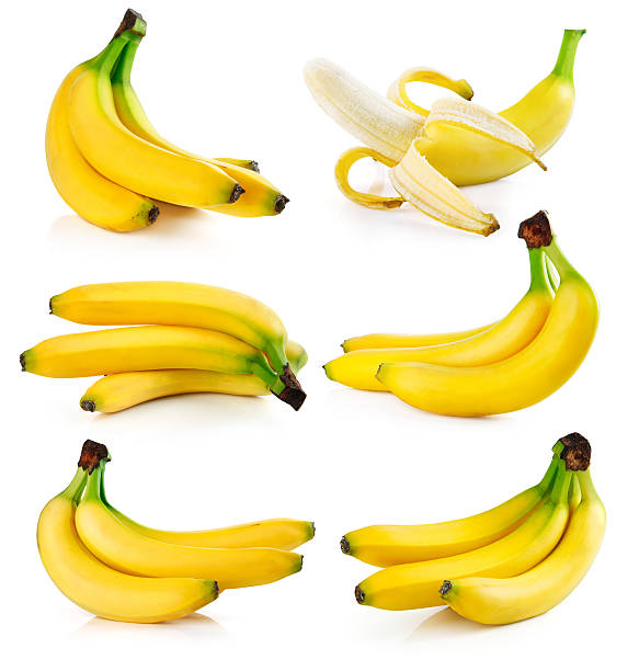 istock set fresh banana fruits isolated on white 97690249