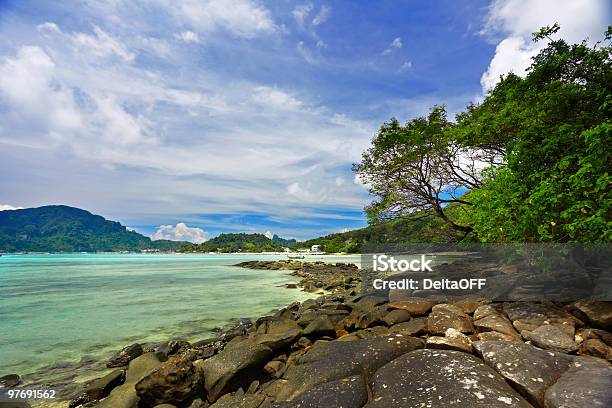 Playa Tropical Foto de stock y más banco de imágenes de Agua - Agua, Aire libre, Arena