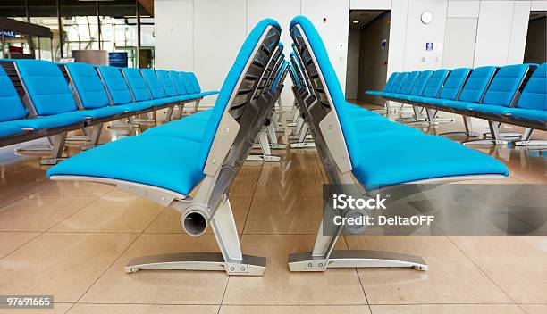 Светло Голубой Мест — стоковые фотографии и другие картинки Аэропорт - Аэропорт, Без людей, В помещении